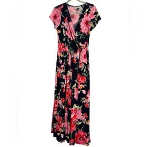 Shelby & Palmer Pink Floral Maxi Dress